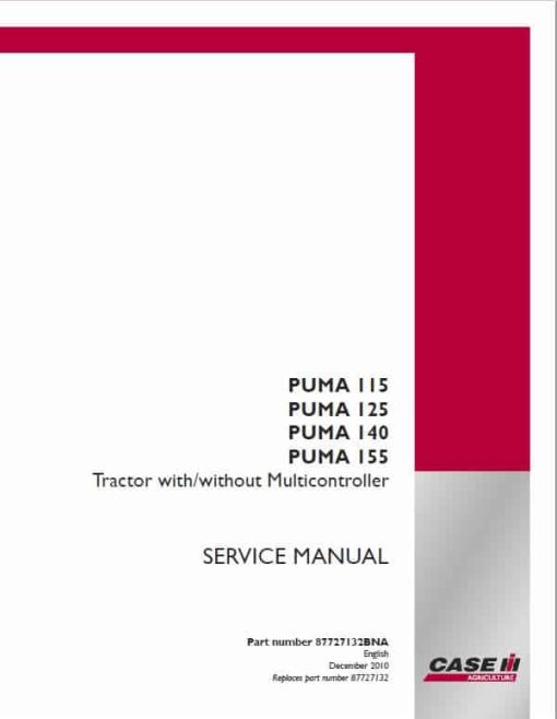 Case Puma 115, 125, 140, 155 Tractor Service Manual - Image 2