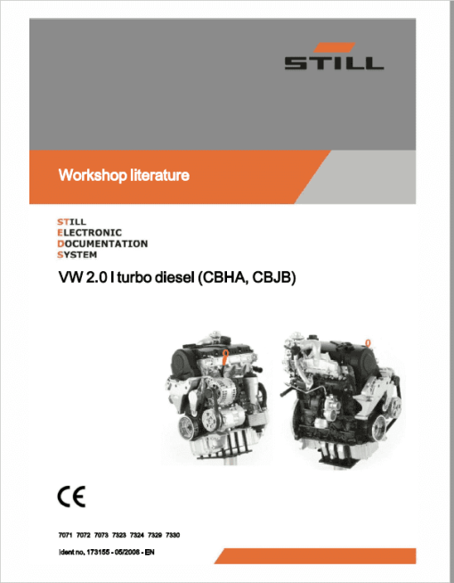 Still Engine VW 2.0i Turbo Diesel (CBHA, CBJB) Workshop Repair Manual