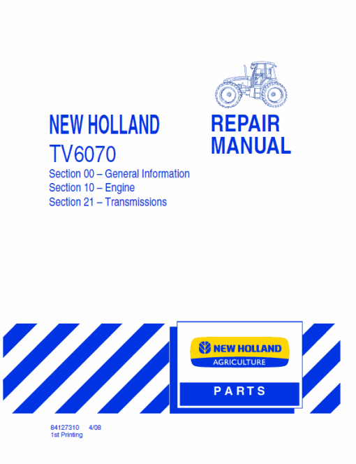 New Holland TV6070 Tractor Service Manual