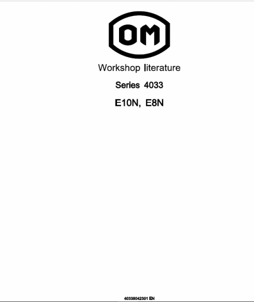 OM Pimespo E10N and E8N Series 4033 Workshop Repair Manual - Image 2