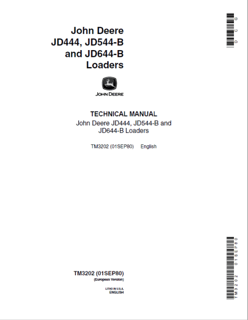 John Deere 444 Loader Repair Technical Manual (TM1162 and TM3202) - Image 2