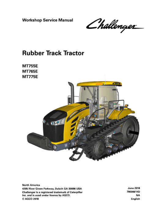 Challenger MT755E, MT765E, MT775E Tractor Service Manual