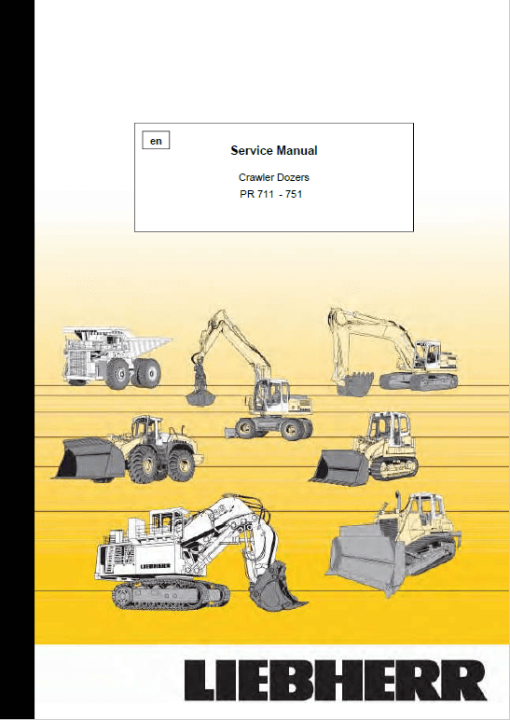 Liebherr PR 711, PR 721, PR 731, PR 741, PR 751 Crawler Dozer Service Manual