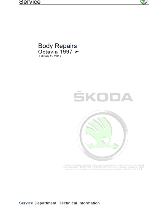 SKODA OCTAVIA TOUR (1U) Repair Service Manual