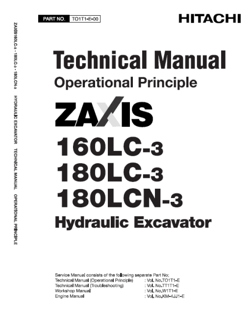 Hitachi Zaxis 160LC-3 and Zaxis 180LC-3 Excavator Service Repair Manual - Image 3