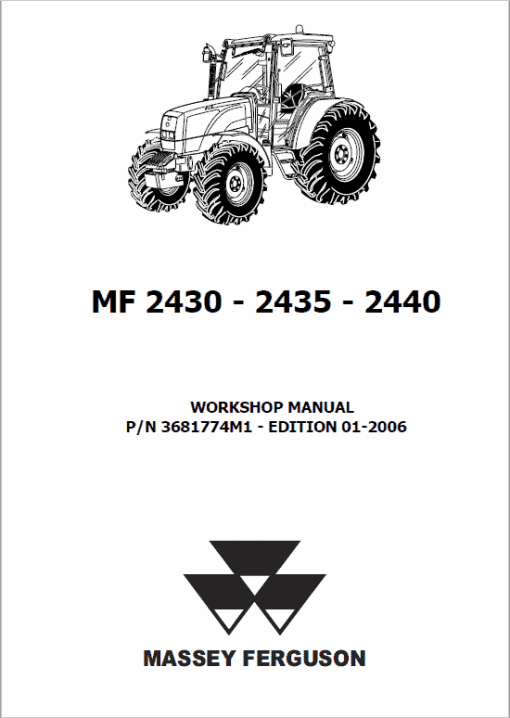 Massey Ferguson 2430, 2435, 2440 Tractor Service Manual