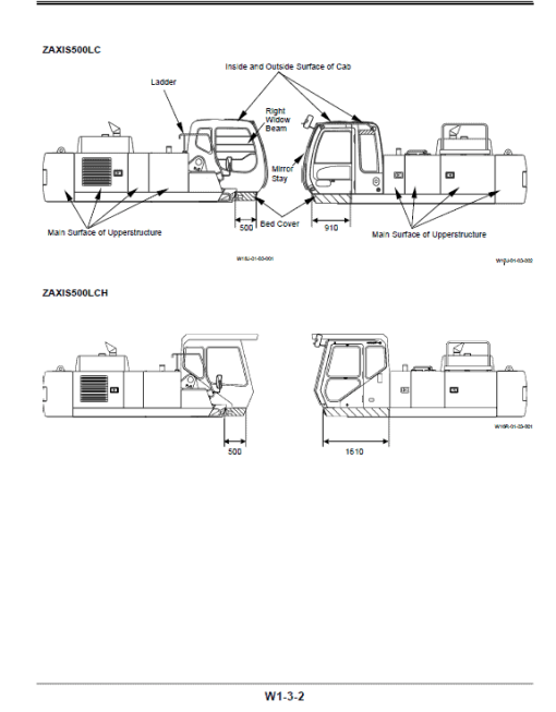 Hitachi ZX500LC and ZX500LCH Excavator Service Repair Manual - Image 5