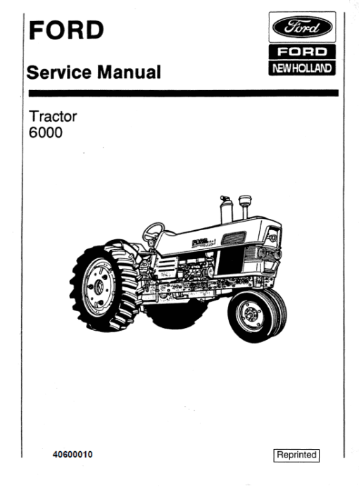 Ford 6000 Series Tractor Service Manual