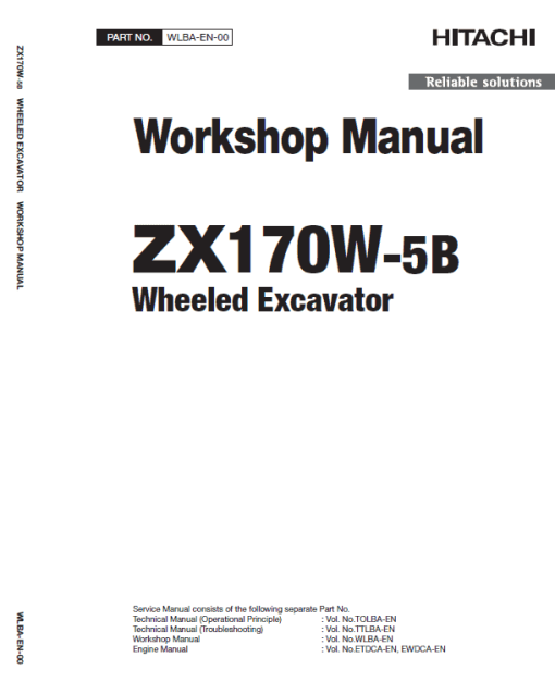 Hitachi ZX170W-5A and ZX170W-5B Excavator Service Repair Manual - Image 8