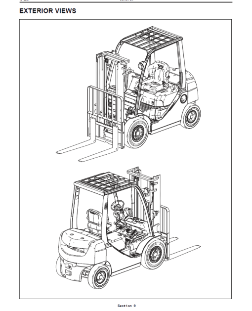 Toyota 8FGCU15, 8FGCU18, 8FGCU20, 8FGCU25, 8FGCU30, 8FGCU32, 8FGCSU20 Forklift Repair Manual