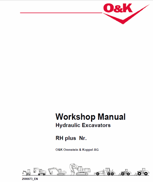 Case O&K RH Plus Excavator Service Manual