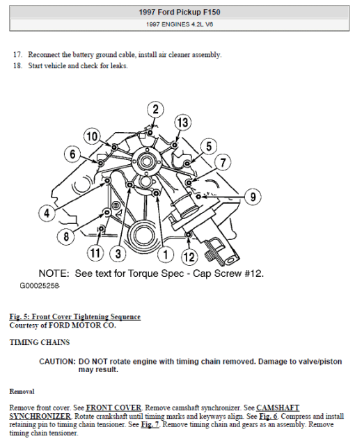 Ford F150 Pickup Repair and Service Manual for Year: 1997 to 2000 - Image 3