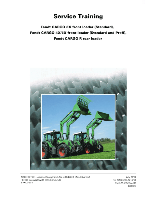 Fendt 3X, 4X, 5X Front Loader Service Manual