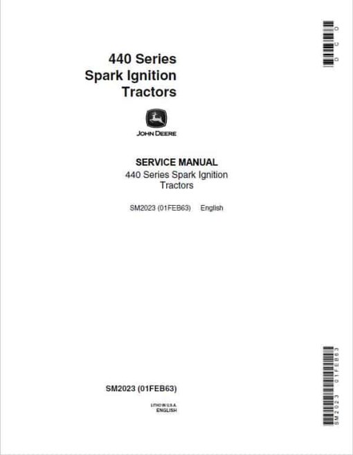 John Deere 440, 440 I, 440 IC, 440 ICD Crawler Dozer Tractor Repair Technical Manual