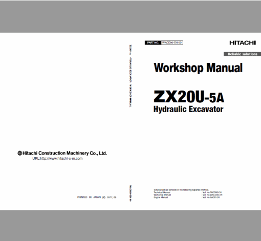 Hitachi ZX20U-5A Excavator Service Repair Manual