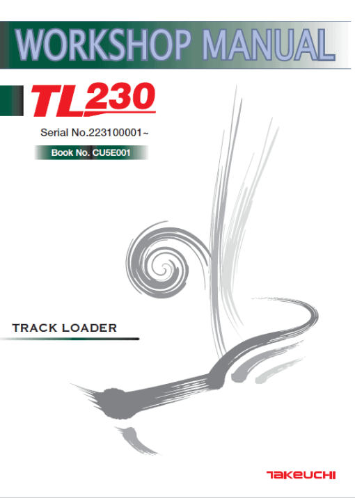 Takeuchi TL230 Loader Service Manual