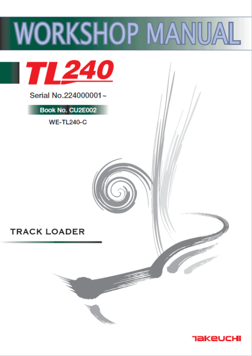 Takeuchi TL240 Loader Service Manual