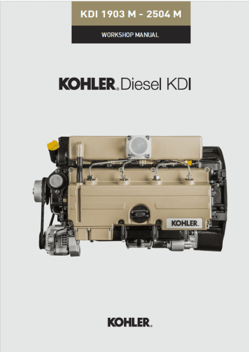 Kohler Diesel KDI 1903 M and KDI 2504 M Engine Service Manual