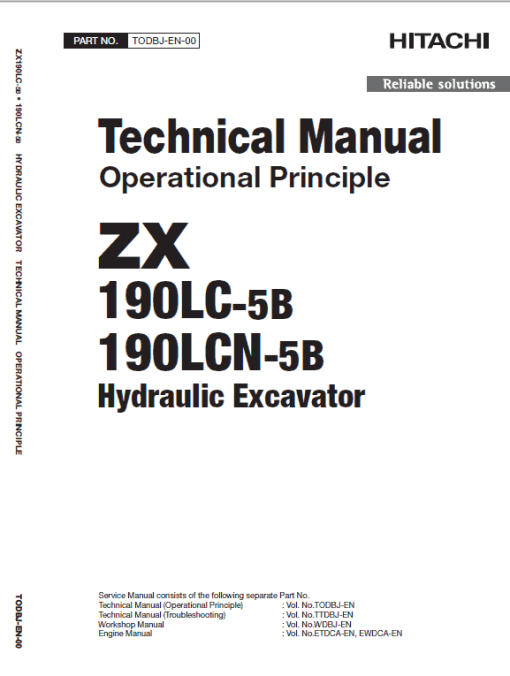 Hitachi ZX190LC-5B and ZX190LC-6 Excavator Service Repair Manual - Image 7