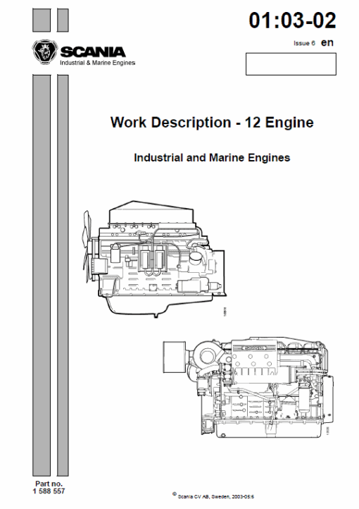 Scania DI, DC12 12-litre Engine Workshop Service Manual