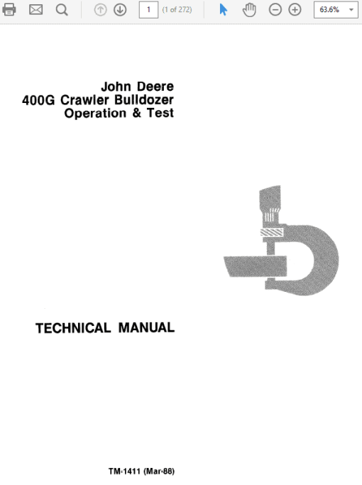 John Deere 400G Crawler Bulldozer Repair Technical Manual (TM1411 and TM1142) - Image 3