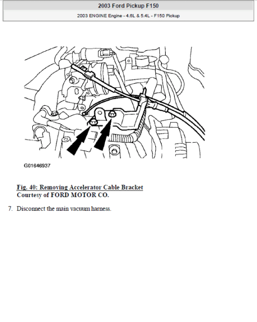 Ford F150 Pickup Repair and Service Manual for Year: 2001-2003 - Image 6