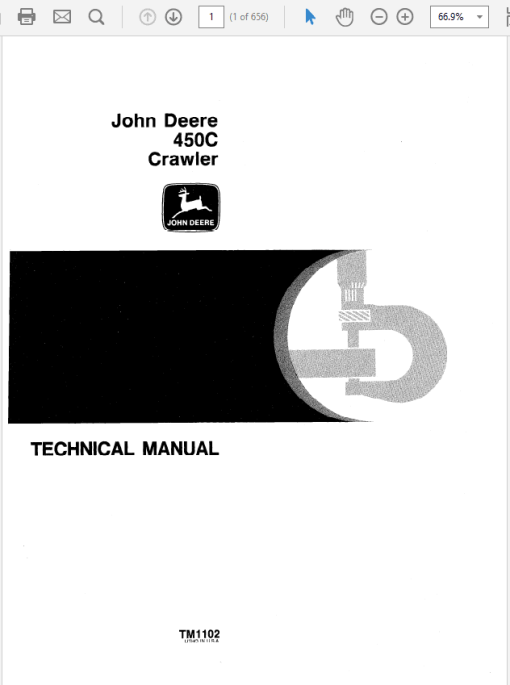 John Deere 450C Crawler Repair Technical Manual (TM1102)