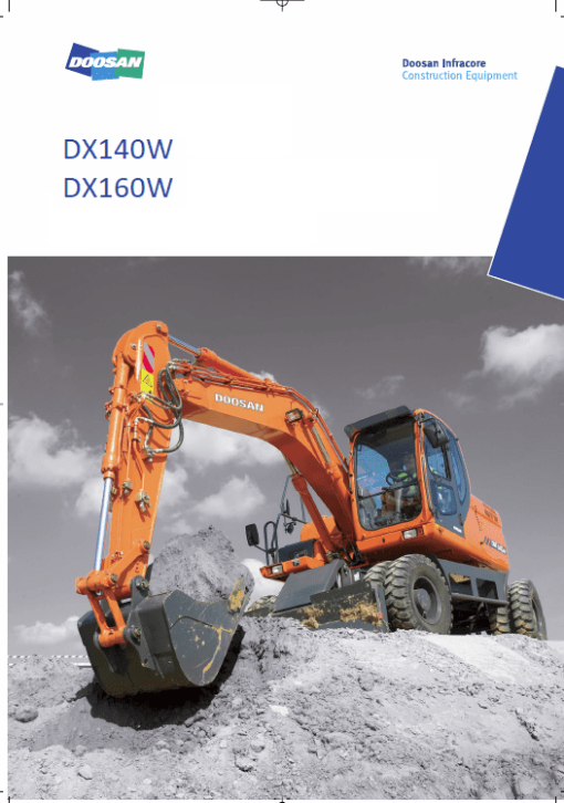 Doosan Daewoo DX140W, DX160W Excavator Service Manual