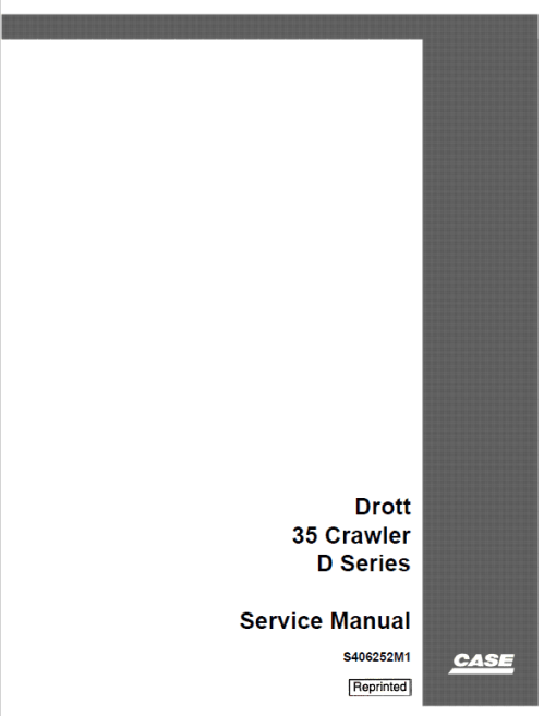 Drott 35 Series D Crawler Excavator Series D Service Manual