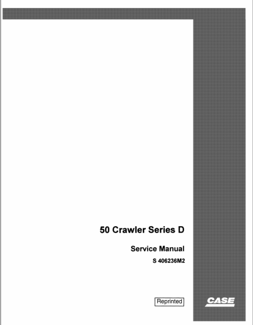 Drott 50 Crawler Excavator Series D Service Manual