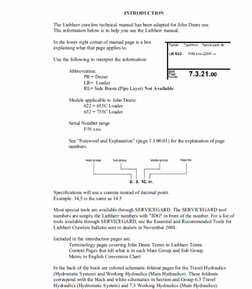 Liebherr Crawler Dozers Series 2 Service Manual TM-1945 & TM-1946 - Image 2