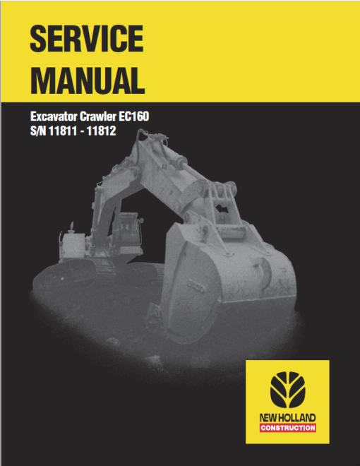 New Holland EC160 Crawler Excavator Service Manual