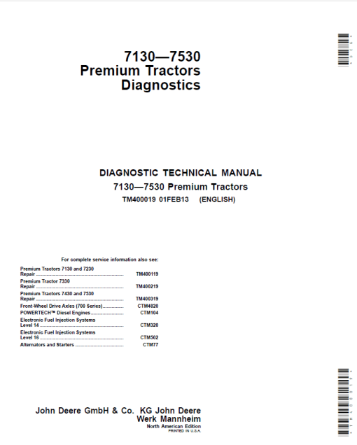 John Deere 7430, 7430 E, 7530, 7530 E (Premium) Tractors Repair Manual - Image 2