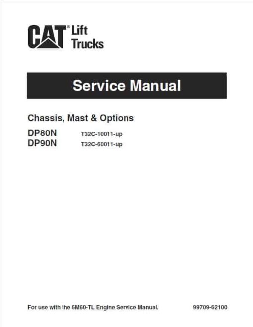 CAT DP80N, DP90N Forklift Lift Truck Service Manual