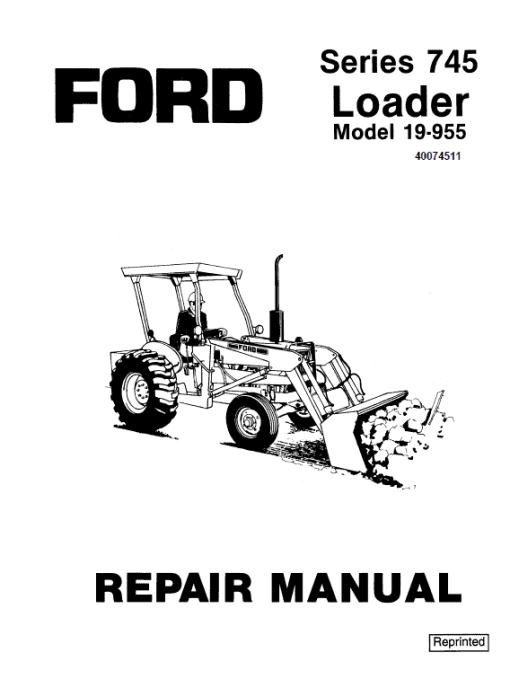 Ford 744 and 745 Loader Service Manual