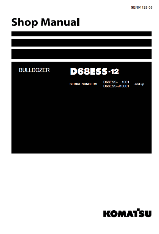 Komatsu D68ESS-12 Dozer Service Manual