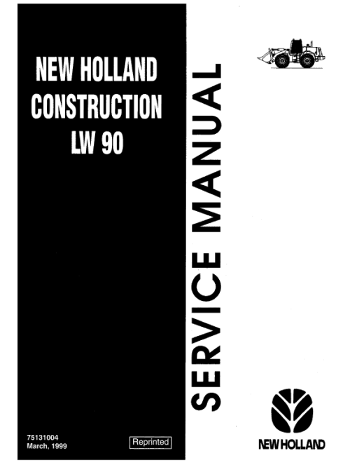 New Holland LW90 Wheel Loader Service Manual