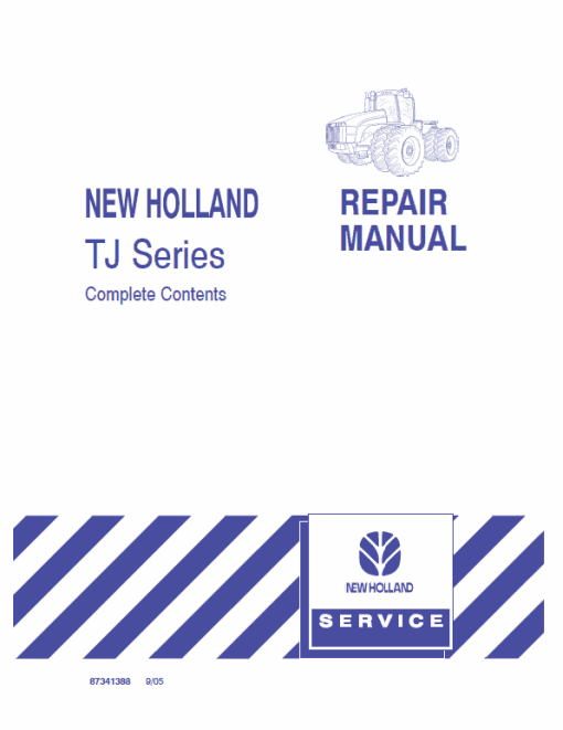 New Holland TJ275, TJ325, TJ375, TJ450 Tractors Service Manual