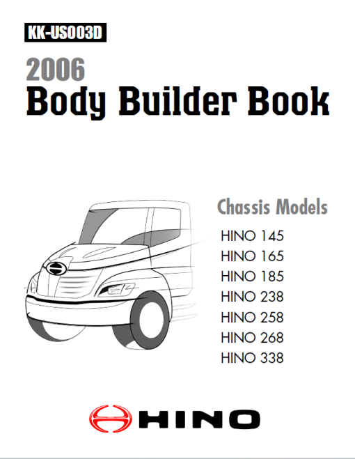 Hino 145, 165, 185, 238, 268, 338 Series Year 2006 Repair Manual - Image 2