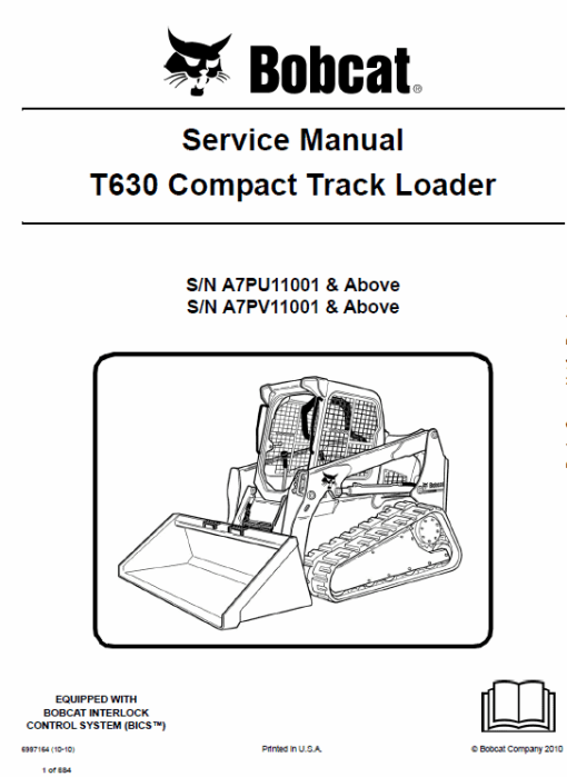 Bobcat T630 Loader Service Manual