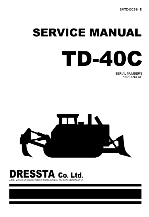 Komatsu Dresser TD-40C Dozer Service Manual