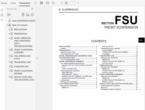 Nissan Murano Z50 2005 -2008 Repair Manual - Image 2