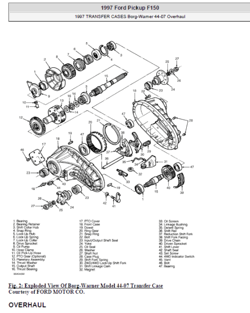 Ford F150 Pickup Repair and Service Manual for Year: 1997 to 2000 - Image 2