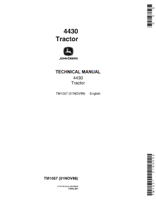 John Deere 4430, 4630 Tractors Repair Technical Manual - Image 2