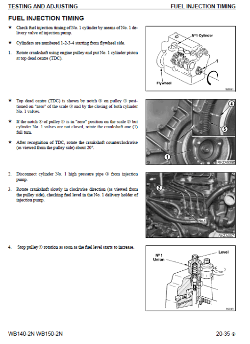 Komatsu WB140-2 and WB150-2 Backhoe Loader Service Manual - Image 3