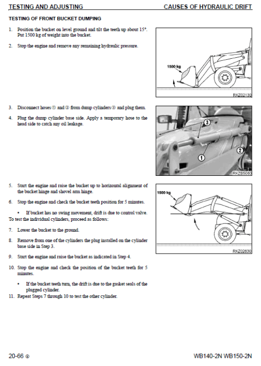 Komatsu WB140-2 and WB150-2 Backhoe Loader Service Manual - Image 4