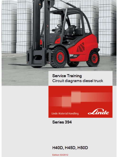 Linde 394 Forklift Truck H-Series: H40, H45, H50 Service Training (Workshop) Manual - Image 7