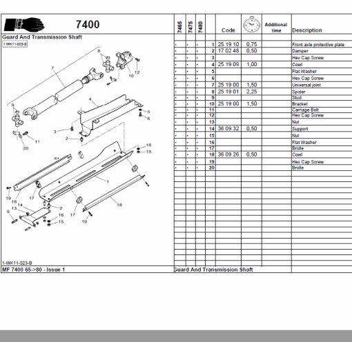 Massey Ferguson 7465, 7475, 7480 Tractor Service Manual - Image 10