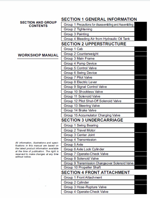 Hitachi ZX170W-3 and ZX190W-3 Excavator Service Repair Manual - Image 11