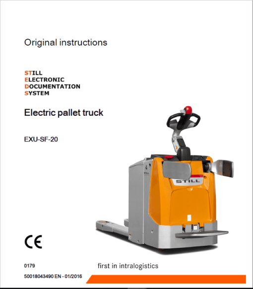 Still EXU-H, EXU-S, EXU-SF, EXU 16-20 Pallet Truck Workshop Repair Manual - Image 11